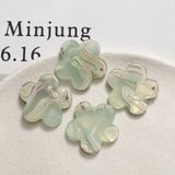 50pcs Acrylic Resin Flower Charms for DIY Jewelry Earring Bracelet Necklace