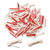 50pcs 22/31/36/40mm Safety Pin Bar w/ Adhesive Brooch Back Wedding Brooch DIY