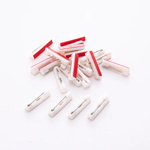 50pcs 22/31/36/40mm Safety Pin Bar w/ Adhesive Brooch Back Wedding Brooch DIY