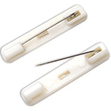 50pcs 22/31/36/40mm Safety Pin Bar w/ Adhesive Brooch Back Wedding Brooch DIY