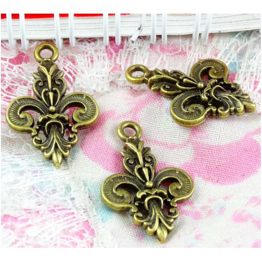 50pcs Vintage Metal Zinc Alloy Anchor Charms for DIY Jewelry Findings