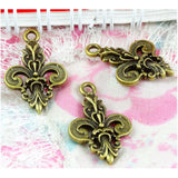 50pcs Vintage Metal Zinc Alloy Anchor Charms for DIY Jewelry Findings