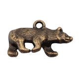 50pcs Antique Bronze Bear Pendant Charm 24x15mm