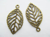 50pcs Large Leaf Pendant Charm for DIY Jewellry Making