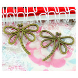 50pcs Antique Bronze Plated Dragonfly Charms Vintage Pendant for DIY Jewelry