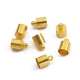 50pcs Leather Cord Ends Caps for DIY Jewelry Making