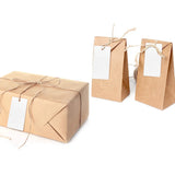 50pcs Hanging Cards Rectangle Craft Paper Label Tag for Jewelry Package