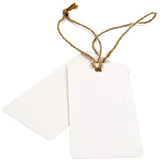 50pcs Hanging Cards Rectangle Craft Paper Label Tag for Jewelry Package