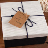 50pcs Hanging Cards Rectangle Craft Paper Label Tag for Jewelry Package
