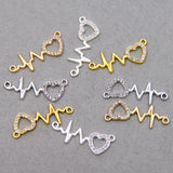 50pcs Love Point Drill Wave Shape Jewelry DIY Accessories