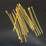 50pcs Stainless Steel Head Pins 30mm/35mm/40mm Jewelry Making Nickel 22G