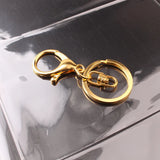 50pcs 30mm Keyring Multiple Colors Key Chains Rings Round Hook Lobster Clasp
