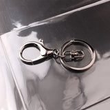 50pcs 30mm Keyring Multiple Colors Key Chains Rings Round Hook Lobster Clasp