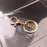 50pcs 30mm Keyring Multiple Colors Key Chains Rings Round Hook Lobster Clasp