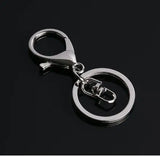 50pcs 30mm Keyring Multiple Colors Key Chains Rings Round Hook Lobster Clasp