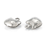 50pcs 316 Surgical Stainless Steel Cat Charms for DIY Jewelry Making