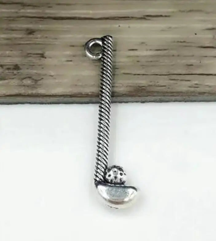 50pcs Golf Club & Ball Charms 33x8mm for Necklaces & Bracelets
