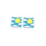 50pcs Resin Charms Sun Cloud Heart Image DIY Jewelry Pendants