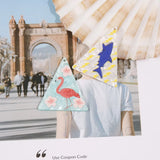 50pcs Colorful Triangle Shape Resin Charms Animal Necklace Earring Pendants