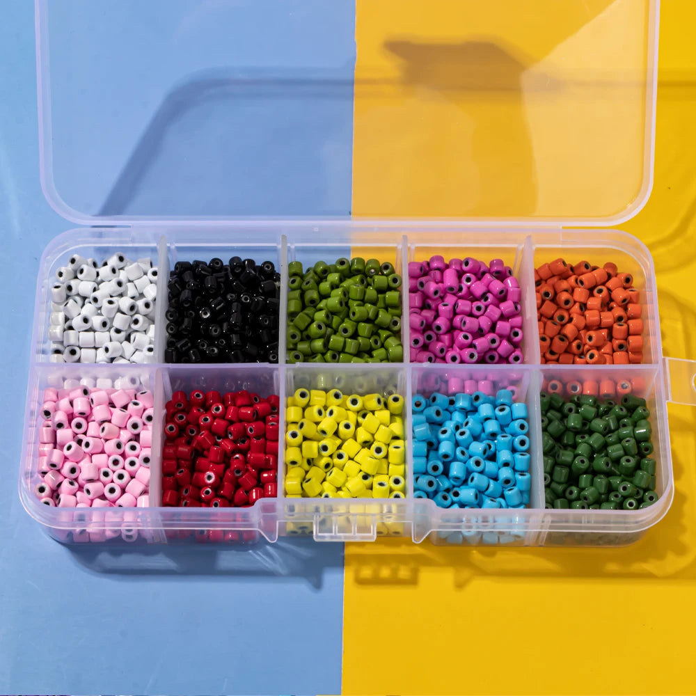 50pcs 3mm Tube Beads for DIY Bohemain Necklace and Bracelets