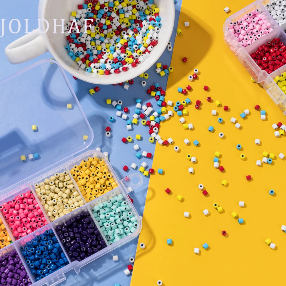 50pcs 3mm Tube Beads for DIY Bohemain Necklace and Bracelets