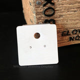 50pcs 4*4.5 Pvc Earring Packaging Card Jewelry Holder Earring Stud Hanging Card