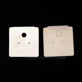 50pcs 4*4.5 Pvc Earring Packaging Card Jewelry Holder Earring Stud Hanging Card