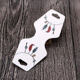 50pcs Paper Jewelry Colorful Cards for Hair Clip Display