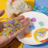 50pcs 4*8MM Acrylic Square Beads DIY Jewelry Making Crystal Colorful Accessory