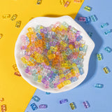 50pcs 4*8MM Acrylic Square Beads DIY Jewelry Making Crystal Colorful Accessory