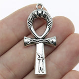 50pcs Antique Ankh Cross Charm Pendant Egyptian Cross Charm