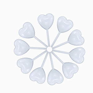 50pcs 4ml Heart Shaped Plastic Pipettes for Silicone Mold Resin Craft