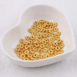 50pcs 5.5mm 18K Plated Flower Spacer Beads Metal Daisy Charm
