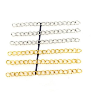 50pcs 50mm 316 Stainless Steel Bracelet Chain Extension for DIY Jewelry Making