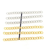 50pcs 50mm 316 Stainless Steel Bracelet Chain Extension for DIY Jewelry Making