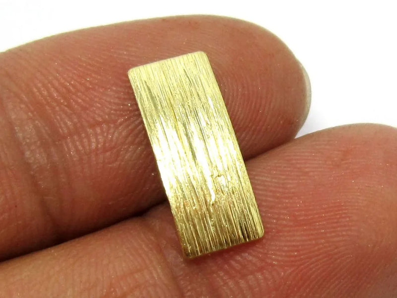 50pcs Brass Rectangle charm, Brass Camber Earrings, DIY Jewelry Making