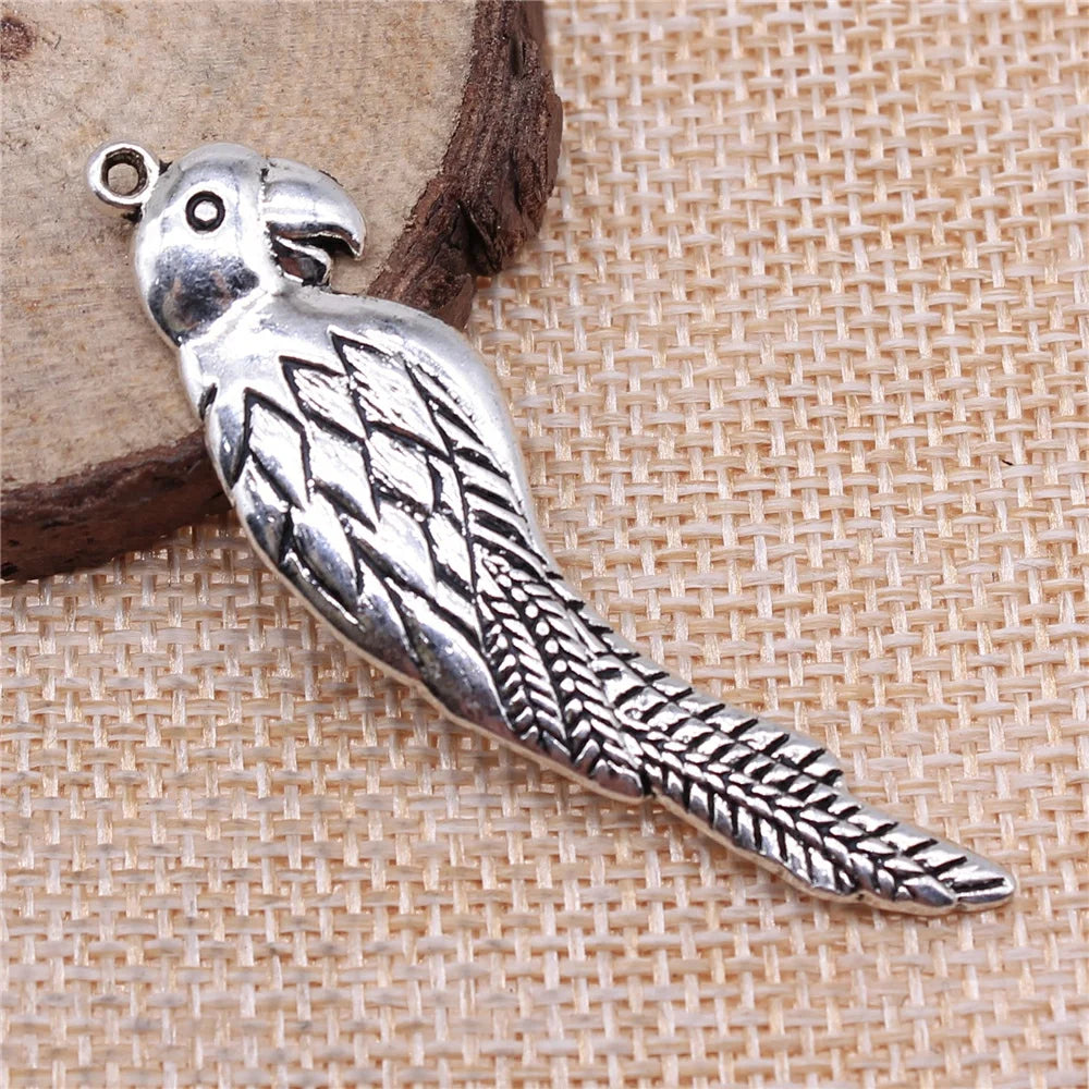 50pcs 58x16mm Bird Charm Jewelry Findings Antique Silver Antique Bronze