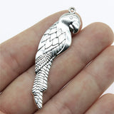 50pcs 58x16mm Bird Charm Jewelry Findings Antique Silver Antique Bronze