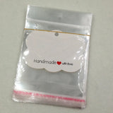 50pcs Hairpin Card+50pcs Opp Bags for Packaging Hair Clip Jewelry