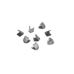 50pcs Multi-tooth Crimp End Beads Buckle Clasps for DIY Jewelry Making