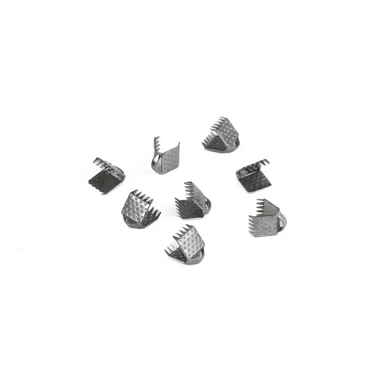 50pcs Multi-tooth Crimp End Beads Buckle Clasps for DIY Jewelry Making
