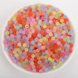 50pcs Matte Acrylic Beads Spacer Round Beads for Jewelry Making DIY