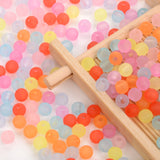 50pcs Matte Acrylic Beads Spacer Round Beads for Jewelry Making DIY