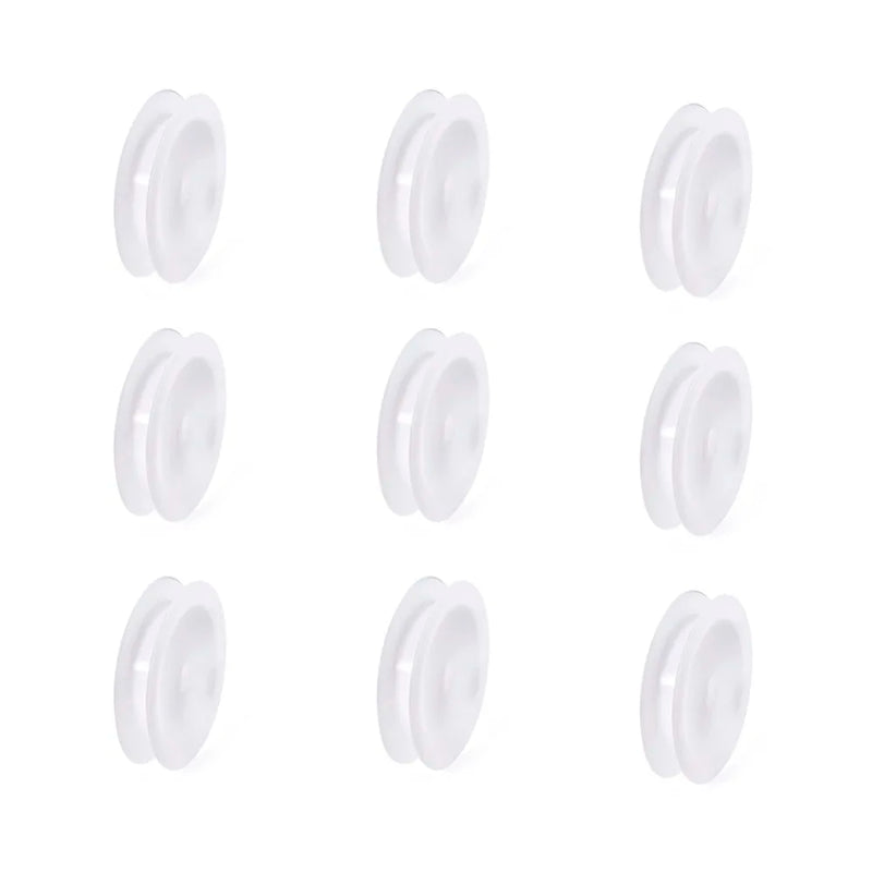 50pcs Plastic Empty Spools Thread Bobbins for Wire Cord Ends Sewing Tools