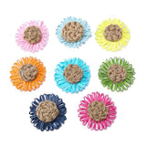 50pcs Raffia Rattan Cotton Hemp Rope Sunflower Daisy Patch DIY Decoration