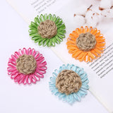 50pcs Raffia Rattan Cotton Hemp Rope Sunflower Daisy Patch DIY Decoration