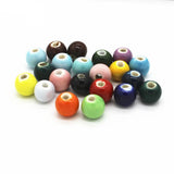 50pcs Round Ceramic Beads for Jewelry Making