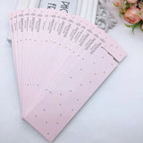 6x21cm Long Display Paper Card Holder for DIY Jewelry Hairband Packaging