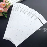 6x21cm Long Display Paper Card Holder for DIY Jewelry Hairband Packaging