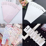 6x21cm Long Display Paper Card Holder for DIY Jewelry Hairband Packaging